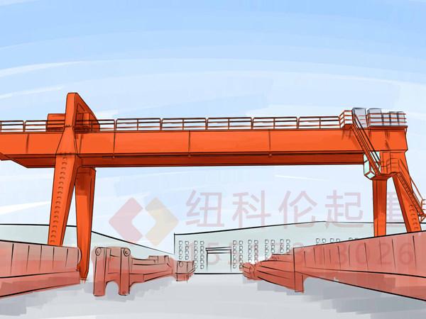 福建福州梁场龙门吊吊钩的防脱钩方法